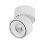 Preview: Beweglicher LED-Deckenstrahler Spircle 8W 36° 3000K 230/40V Weiß matt/Alu Paulmann 93373