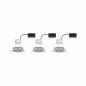 Preview: Paulmann 93447 Einbauleuchte Set Nova Coin rund schwenkbar LED 3x6.5W 2700K Eisen