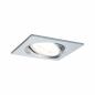 Preview: Paulmann 93455 Einbauleuchte Set Nova Coin eckig schwenkbar LED 6.5W 2700K Alu