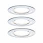Preview: Paulmann 93499 Einbauleuchte Set Nova Coin 3-stepdim rd starr LED 3x6.5W 2700K Chrom/Alu