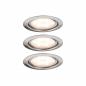 Preview: Paulmann 93553 Möbel Einbauleuchte Set LED 3x4.5W /350mA 65mm Eisen gebürstet/Metall