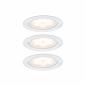 Preview: Paulmann 93554 Möbel Einbauleuchte Set LED 3x4.5W /350mA 65mm Weiß/Metall
