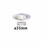 Preview: Paulmann 94296 EBL Nova mini Coin rund schwenkbar LED 1x4W 310lm Alu gedreht/Alu