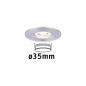 Preview: Paulmann 94304 EBL Nova mini Coin rund starr IP44 LED 1x4W 310lm Alu gedreht/Alu