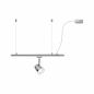 Preview: Paulmann 95416 Urail Einspeise Kabel Chrom matt max. 1000W 2000mm 230V
