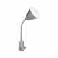 Preview: Paulmann 95429 AS Steckerl Junus E14 grau Flexarm - Assistance-Leuchte