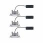 Preview: 3er Set HomeSpa Einbauleuchten Calla schwenkbar LED 4000K Chrom Paulmann 99929