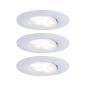 Preview: Paulmann 99935 Einbauleuchte Set Calla IP65 3step color rd schw LED 3x550lm tunable white 5.5W Weiß