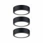Preview: Paulmann 99990 Möbelleuchten Set Pukk 3x3W 210lm 12/230V 2700K Kunststoff/Schwarz