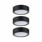 Preview: Paulmann 99990 Möbelleuchten Set Pukk 3x3W 210lm 12/230V 2700K Kunststoff/Schwarz