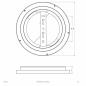 Preview: EVN LED Anbauleuchte mit niedriger Aufbauhöhe ALR250102