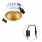 Preview: EVN C54N06012125 LED Deckeneinbauleuchte REFLECTO 6W 3000K/4000K/5700K 531lm weiß rund IP54 dimmbar Einbaudurchmesser 68mm