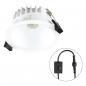 Preview: EVN C54N10010125 LED Deckeneinbauleuchte REFLECTO 10W 3000K/4000K/5700K 820lm weiß rund IP54 dimmbar Einbaudurchmesser 90mm