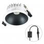 Preview: EVN C54N10010925 LED Deckeneinbauleuchte REFLECTO 10W 3000K/4000K/5700K 778lm weiß rund IP54 dimmbar Einbaudurchmesser 90mm