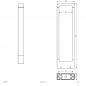 Preview: EVN LED Pollerleuchte Aluminium Druckguss IP54 Anthrazit 650 mm 3000K inkl. 2 Bodenanker