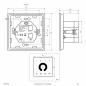 Preview: EVN DALI Dimmer-Wandpanel, weiß DALWPDIM