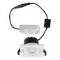 Preview: EVN DQ54100125 QUADRI LED Deckeneinbauleuchte quadratisch 10W 3000K/4000K/5000K weiß dimmbar IP54 Einbaudurchmesser 82 mm