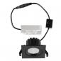 Preview: EVN DQ54100925 QUADRI LED Deckeneinbauleuchte quadratisch 10W 3000K/4000K/5000K schwarz dimmbar IP54 Einbaudurchmesser 82 mm