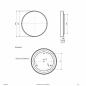 Preview: EVN LED Deckenanbauleuchte mit CCT Switch DUD600925