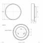 Preview: EVN LED Deckenanbauleuchte mit CCT Switch DUT300125