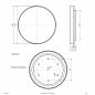 Preview: EVN LED Deckenanbauleuchte mit CCT Switch DUT800125