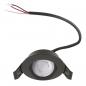 Preview: EVN E4406090125 COMPACTO68 Tunable White LED Deckeneinbauleuchte rund schwenkbar 6W 2700K-6500K 460lm schwarz IP44 Einbaudurchmesser 68 mm