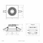 Preview: EVN ED54104125 LED Deckeneinbauleuchte DALI-2 dimmbar 10W 3000K-5700K 1270lm weiß IP54 Notlicht Einbaudurchmesser 90 mm