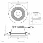 Preview: EVN ED54200125 LED Deckeneinbauleuchte DALI-2 dimmbar 20W 3000K-5700K 2540lm weiß IP54 Notlicht Einbaudurchmesser 145 mm