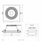 Preview: EVN ED54354125 LED Deckeneinbauleuchte DALI-2 dimmbar 35W 3000K-5700K 4445lm weiß IP54 Notlicht Einbaudurchmesser 195 mm