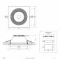 Preview: EVN ED54504125 LED Deckeneinbauleuchte DALI-2 dimmbar 50W 3000K-5700K 6350lm weiß IP54 Notlicht Einbaudurchmesser 240 mm