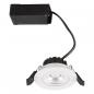 Preview: EVN EH44060102 COMPACTO68 DOB-LED Deckeneinbauleuchte dimmbar 6W 3000K weiß schwenkbar IP44 Einbaudurchmesser 68 mm