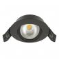 Preview: EVN EH44060902 COMPACTO68 DOB-LED Deckeneinbauleuchte 6W 3000K schwarz schwenkbar IP44 Einbaudurchmesser 68 mm