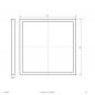 Preview: LED Deckenanbaupanel 825x825 mm 30–52W 3000/4000K IP40 EPSU820125