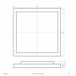 Preview: EVN LED Deckenanbaupanel mit direktem und indirektem Lichtanteil EPSUD620125