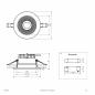 Preview: EVN ES54100925 LED Deckeneinbauleuchte rund 10W 3000K/4000K/5700K weiß Notlicht IP54 Einbaudurchmesser 90 mm