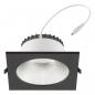 Preview: EVN ES54204925 LED Deckeneinbauleuchte quadratisch 20W 3000K/4000K/5700K weiß Notlicht IP54 Einbaudurchmesser 145 mm
