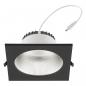 Preview: EVN ES54284925 LED Deckeneinbauleuchte Notlicht 28W 3000K/4000K/5700K weiß quadratisch dimmbar? Einbaudurchmesser 165 mm