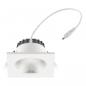 Preview: EVN ET54104125 LED Deckeneinbauleuchte 10W 1250lm 3000K/4000K/5700K weiß quadratisch Einbaudurchmesser 90 mm