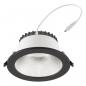 Preview: EVN ET54200925 LED Deckeneinbauleuchte 20W 2500lm 3000K/4000K/5700K IP54 schwarz rund dimmbar Einbaudurchmesser 145 mm