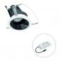 Preview: EVN F01R09AM1830L38D COB LED Deckeneinbauleuchte 18W 3000K CRI92 38° Reflektor 30° schwenkbar DALI DALI-2 dimmbar Einbaudurchmesser 100mm