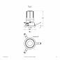 Preview: EVN F01R11SM1340L15D COB-LED Deckeneinbauleuchte 13W 4000K 1593lm CRI92 IP20 rund weiß 15° DALI DALI-2 Einbaudurchmesser 73 mm