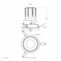 Preview: EVN F01R14SM3840L55D COB-LED Deckeneinbauleuchte 38 W 4000 K Neutralweiß 4655 lm DALI dimmbar 55° Einbaudurchmesser 150 mm