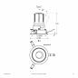 Preview: EVN F02R11AM1330L15D COB-LED Deckeneinbauleuchte 13W 3000K 1517lm DALI-2 15° Einbaudurchmesser 90 mm
