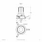 Preview: EVN F02R11SM1327L15P COB-LED Deckeneinbauleuchte 13 W 2700 K Warmweiß 1486 lm 15° Phasen dimmbar Einbaudurchmesser 90 mm