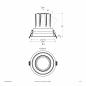 Preview: EVN Modulare LED Einbauleuchte F04R09SM3830L38D