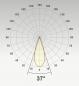 Preview: EVN F10RXXXM0630L38D COB-LED Deckeneinbauleuchte 6W 3000K Warmweiß 770lm 38° DALI dimmbar Einbaudurchmesser 70mm