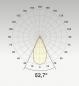 Preview: EVN F10RXXXM0640L55P COB-LED Deckeneinbauleuchte 6 W 4000 K 809 lm CRI92 weiß rund schwenkbar 55° Reflektor Einbaudurchmesser 70 mm