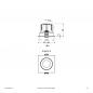 Preview: F11RXXXM0640L15D COB-LED Deckeneinbauleuchte 6 W 4000 K Neutralweiß 809 lm 15° DALI Einbaudurchmesser 70 mm