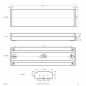 Preview: EVN FLD600125 LED Anbaupanel 600x164 mm IP54 DALI-2 2600–2800 lm 3000/4000 K 105°