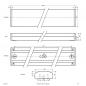Preview: EVN FLS120125 LED Anbaupanel rechteckig 1200x164 mm 35W 3000/4000K IP54 105° Multilumen
